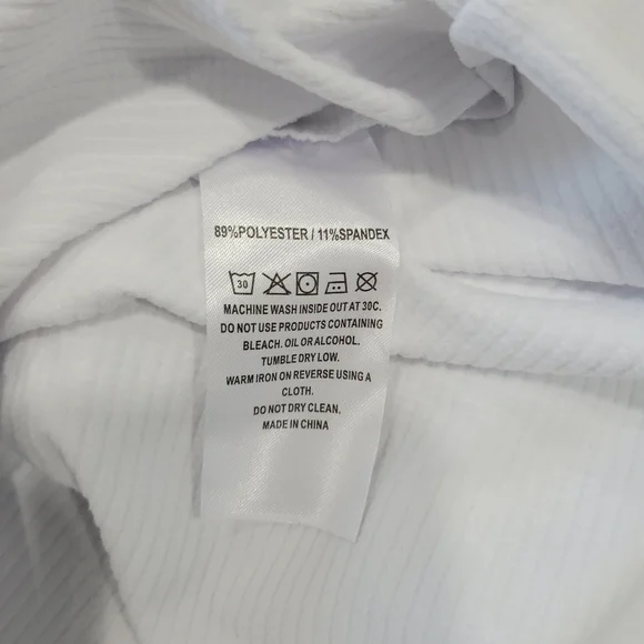 Michel Rouen Men's Performance White and Gray Quarter-Zip Pullover Size XL - Picture 10 of 10